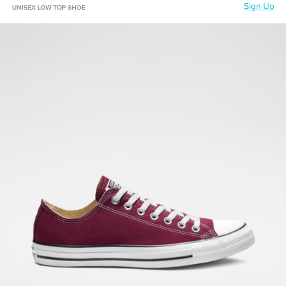 Converse Unisex Maroon Shoes